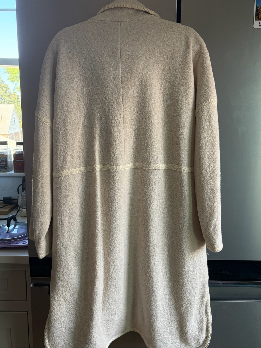 Ann Taylor Cream Teddy Coat